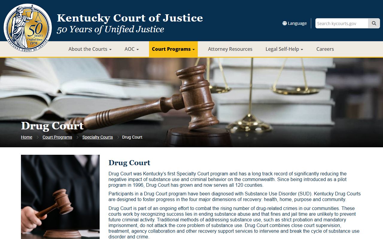 Calloway County Circuit Court Drug Court records source