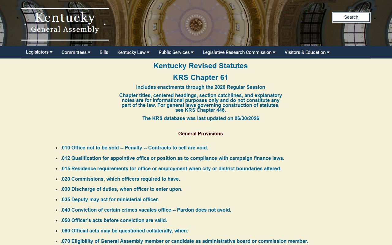 Calloway County court records Kentucky open records statute index