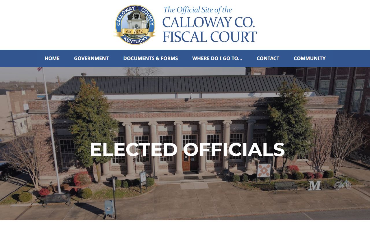 Calloway County court records elected officials page
