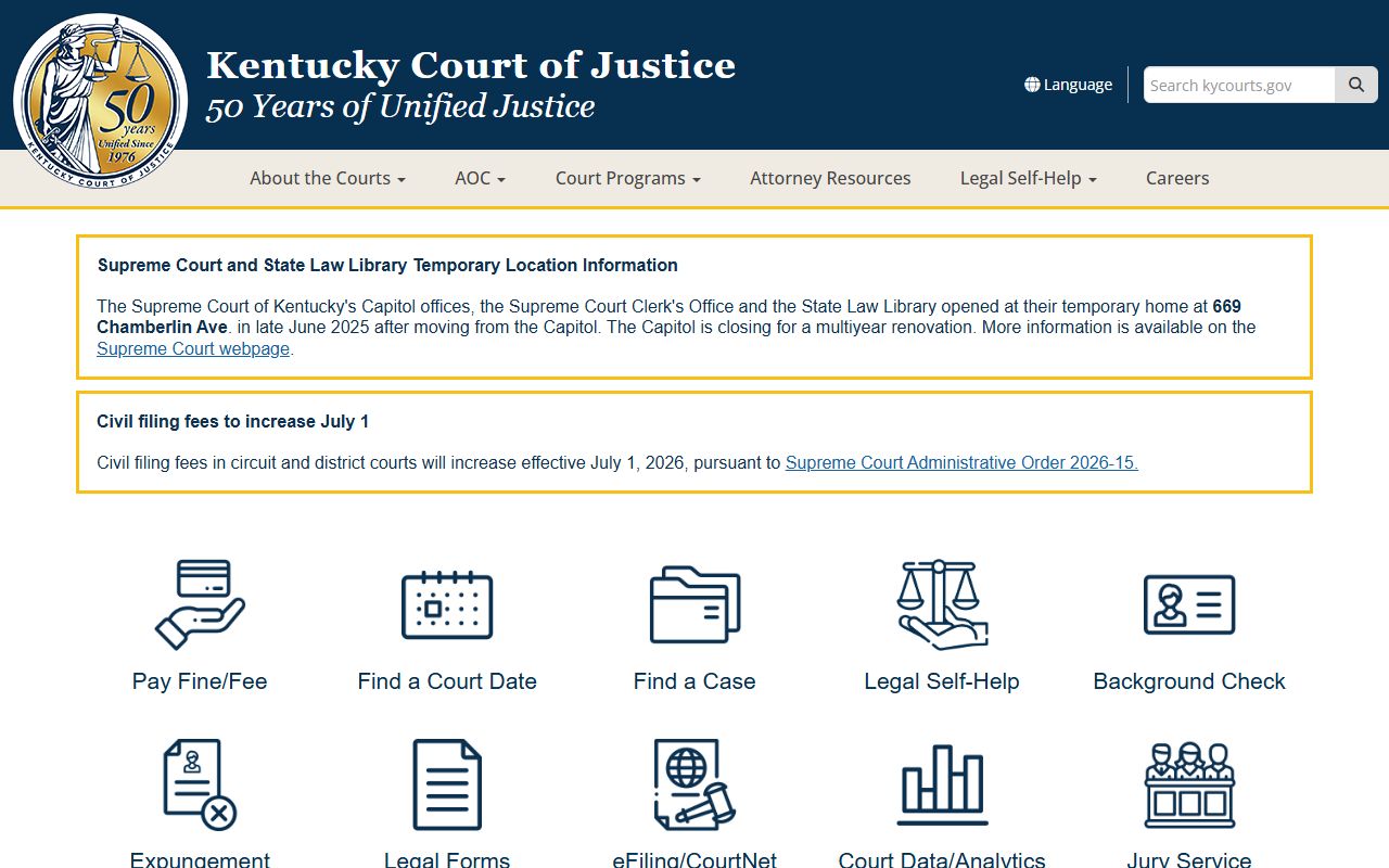 Calloway County court records Kentucky Find a Case resource